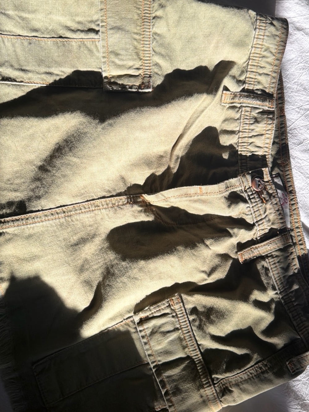 Khaki Casual Cargo skirt - Olive Green